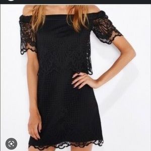 TopShop Off The Shoulder Lace Dress